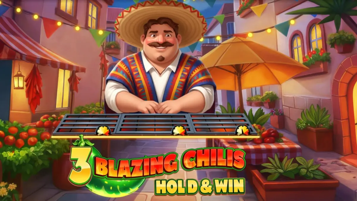 Suasana meriah permainan slot 3 Blazing Chilis dengan tema fiesta Meksiko